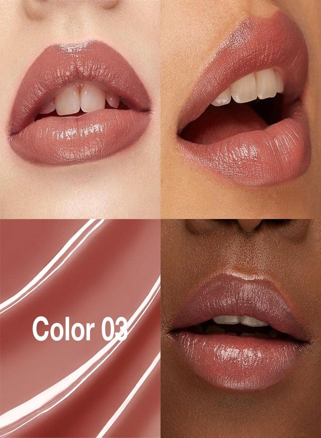 QIDSTERS Tinted Lip Balm Moisturizing Lipstick, Black Brown Hydrating Lipstick for Women, 24 Hour Long Lasting Moisturization Lip Gloss Stain Makeup, Lightweight Non Greasy Moisturizer Lips, 03 - Image 3